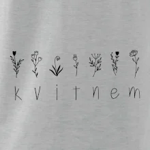 Kvitnem - Nápis s kvetinami