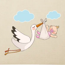 Bocian čakáme bábätko - dievča