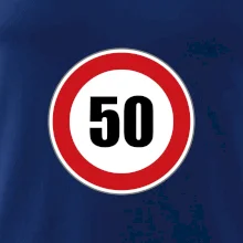 Dopravná značka - obmedzenie rýchlosti 50