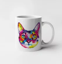 Mačka dúhová hlava