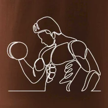 Fitness muž jedným ťahom