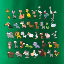 Tričko plné zvieratiek