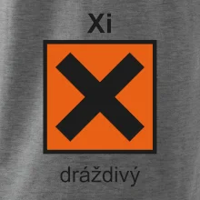Xi Dráždivý - Výstražná tabuľka na tričku Xi Dráždivý - Výstražná tabuľka na tričku