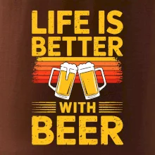 Life is better with beer - oranžové