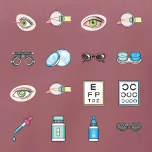 Očný lekár ikony
