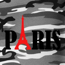 Paris nápis Eiffelova veža