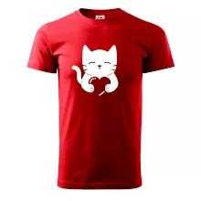 Mačka drží srdce Mačka drží srdce