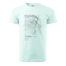 Trosky - vrstevnice v obdĺžniku