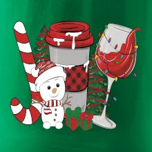 Vianoce, víno a snehuliak