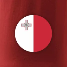 Vlajka Malta okrúhla veľká