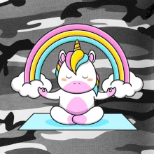 Yoga jednorožec - dúha Yoga jednorožec - dúha