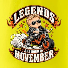Legendy se rodí v listopadu malý motorkář na odrážedle