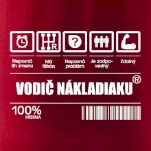 Čiarový kód - Vodič nákladiaku Čiarový kód - Vodič nákladiaku