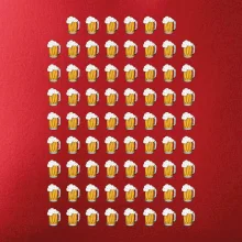 Narodeniny - 70x pivo