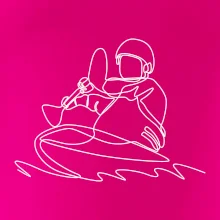 Kajak na vode jedným ťahom