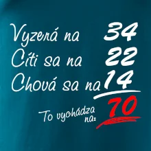 Vyzerá, cíti sa, chová sa - 70 rokov Vyzerá, cíti sa, chová sa - 70 rokov