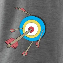 Šípy vo farebnom terči Šípy vo farebnom terči