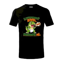Listopadový živel zelený dinosaurus rex v plence