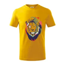 Hlava leva kreslená jednoduchá