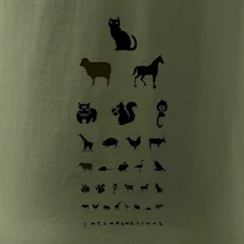 Očný test zvieratká Očný test zvieratká