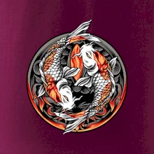 Yin & Yang Koi kapor - oranžový