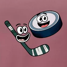 Parové tričko - Puk a hokejka