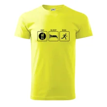 Eat sleep run štvorce