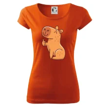 Kapybara s palcom hore Kapybara s palcom hore