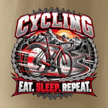 Bicykel medzi horami eat sleep repeat