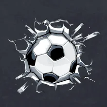 Futbalová lopta v triku Futbalová lopta v triku