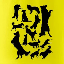 Border kólia siluety