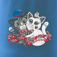 Mačky v objatí (Pecka design)