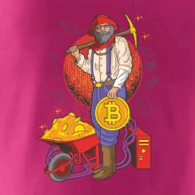 Baník ťaží Bitcoiny