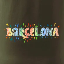 Barcelona Farebný nápis