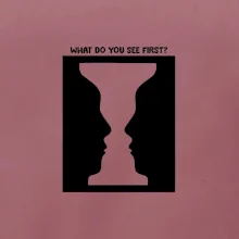 What do you see first? Pohár - Tváre