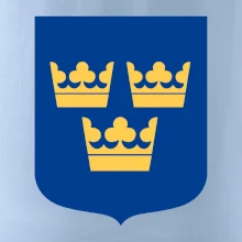 Švédsky znak tri korunky na prsník