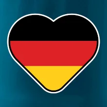 Germany love veľké - Nemecká vlajka Germany love veľké - Nemecká vlajka