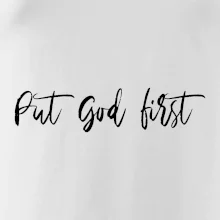 Put God first písací nápis
