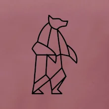 Geometria ľadový medveď stojaci