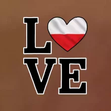 Love Poľská vlajka