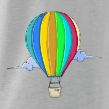 Teplovzdušný balón v oblakoch