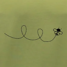 Dráha letu včely - slučka