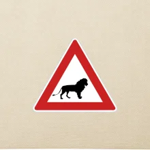 Dopravná značka - Pozor lev