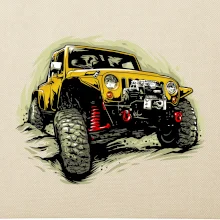 Žltý offroad s navijakom