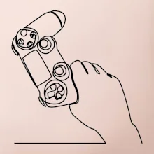 Herný ovládač jedným ťahom