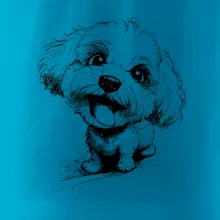 Čiernobiela karikatúra Bišónik