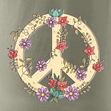 Peace symbol pieskový