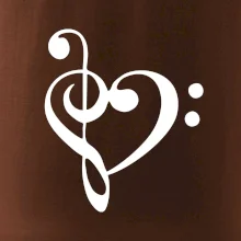 Husľový kľúč srdce