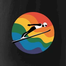 Skokan na lyžiach v kruhu