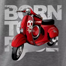 Scooter born to ride red